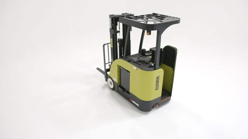 top angle of forklift